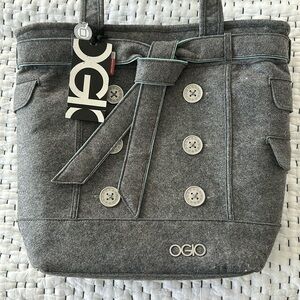 OGIO grey felt tech tote